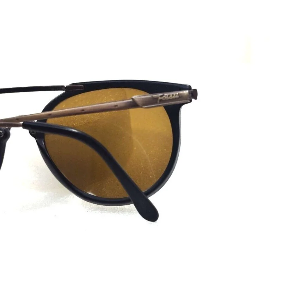 FOSSIL Jetstream CS1002BLK Women SUNGLASSES UV 54-19-145 Double Brow Cat Eye